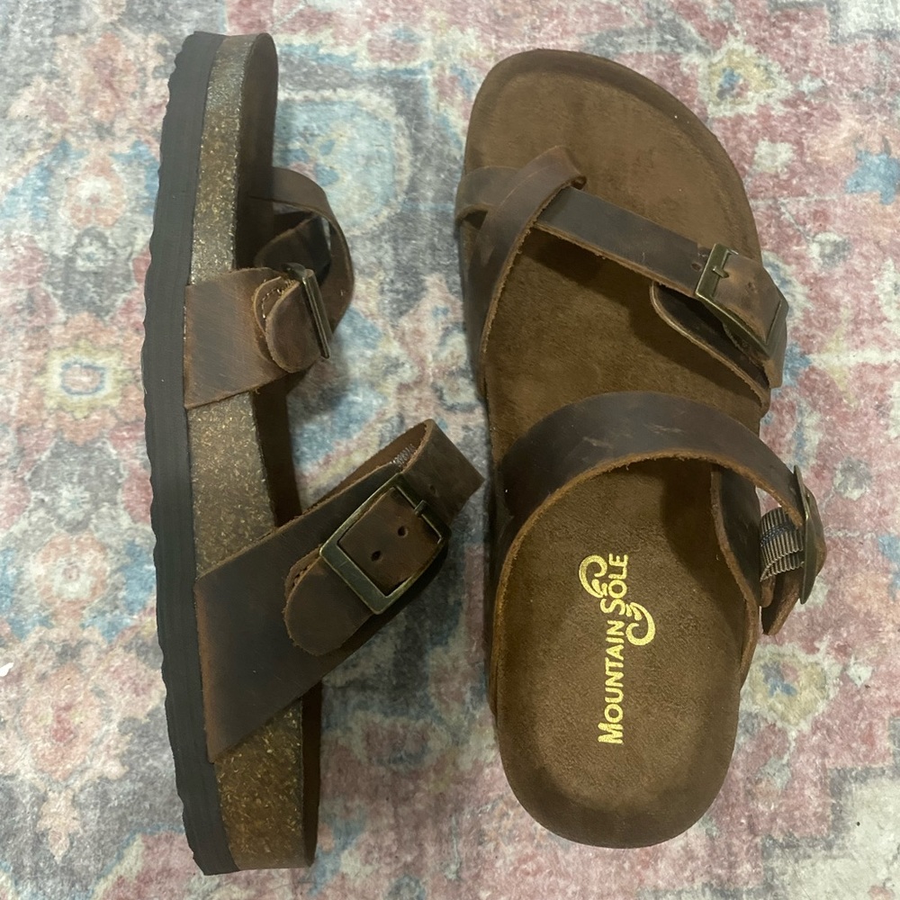 Mountain Sole, Leather Sandals , size 8